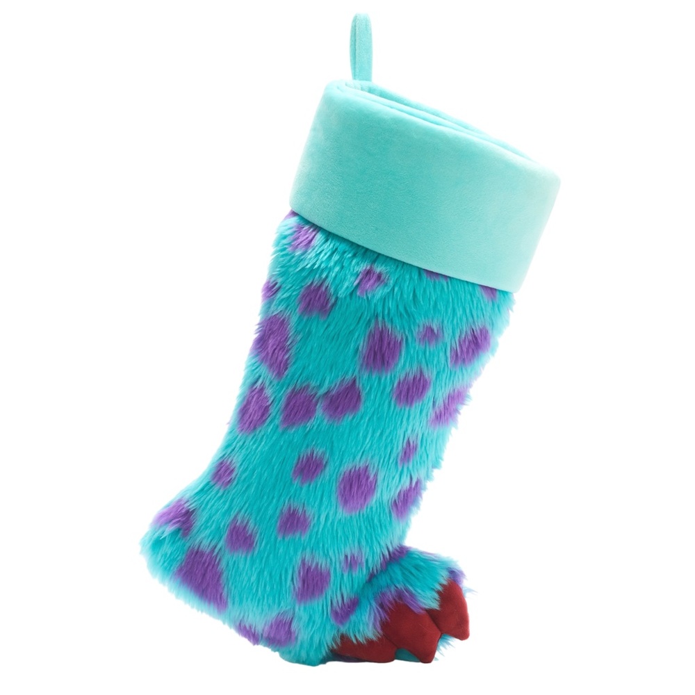 Disney Parks Pixar Monsters Inc Holiday Christmas Wreath & Sulley Stocking Set - Picture 2 of 4